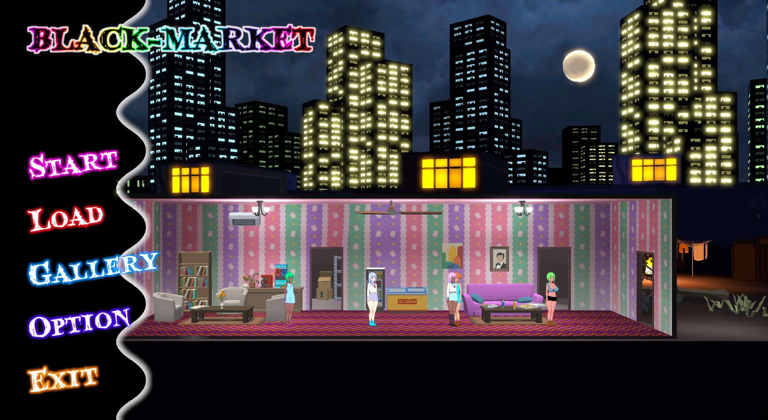 【PC/SLG/官中/全动态】暗黑昌馆：BlackMarket V1.23 官方中文步兵版【1.2G】