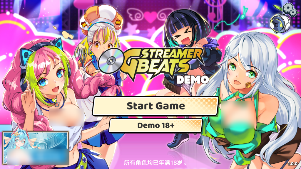 【PC/精品SLG】OG 主播计划：节奏出道！OG Streamer Beats Ver1.0 官方中文体验版 [官中/动态]【1.8G】