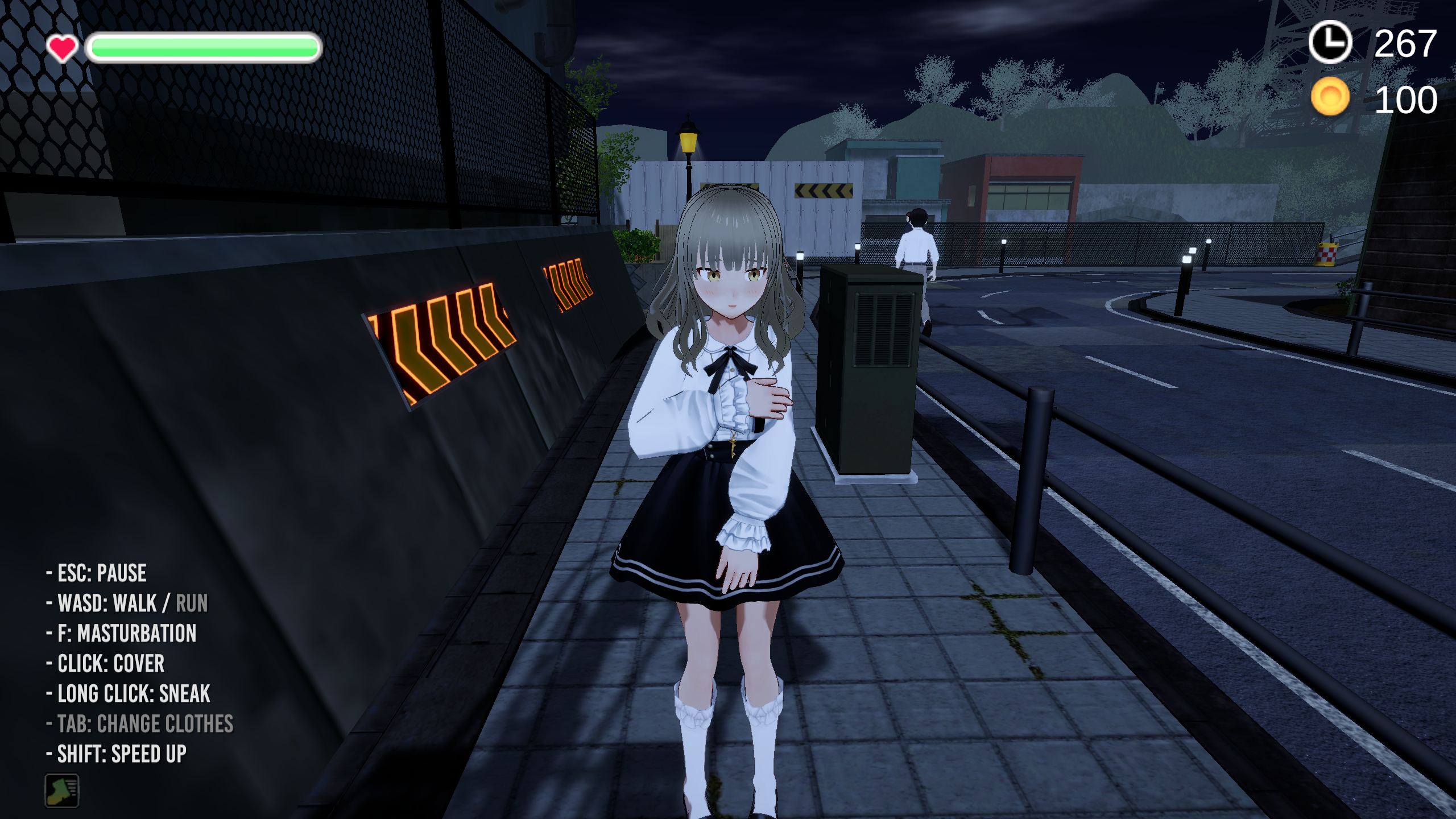 【PC/SLG/3D/露出/生肉】全裸夜归：草薙凪沙的归家之路 [1.68G]