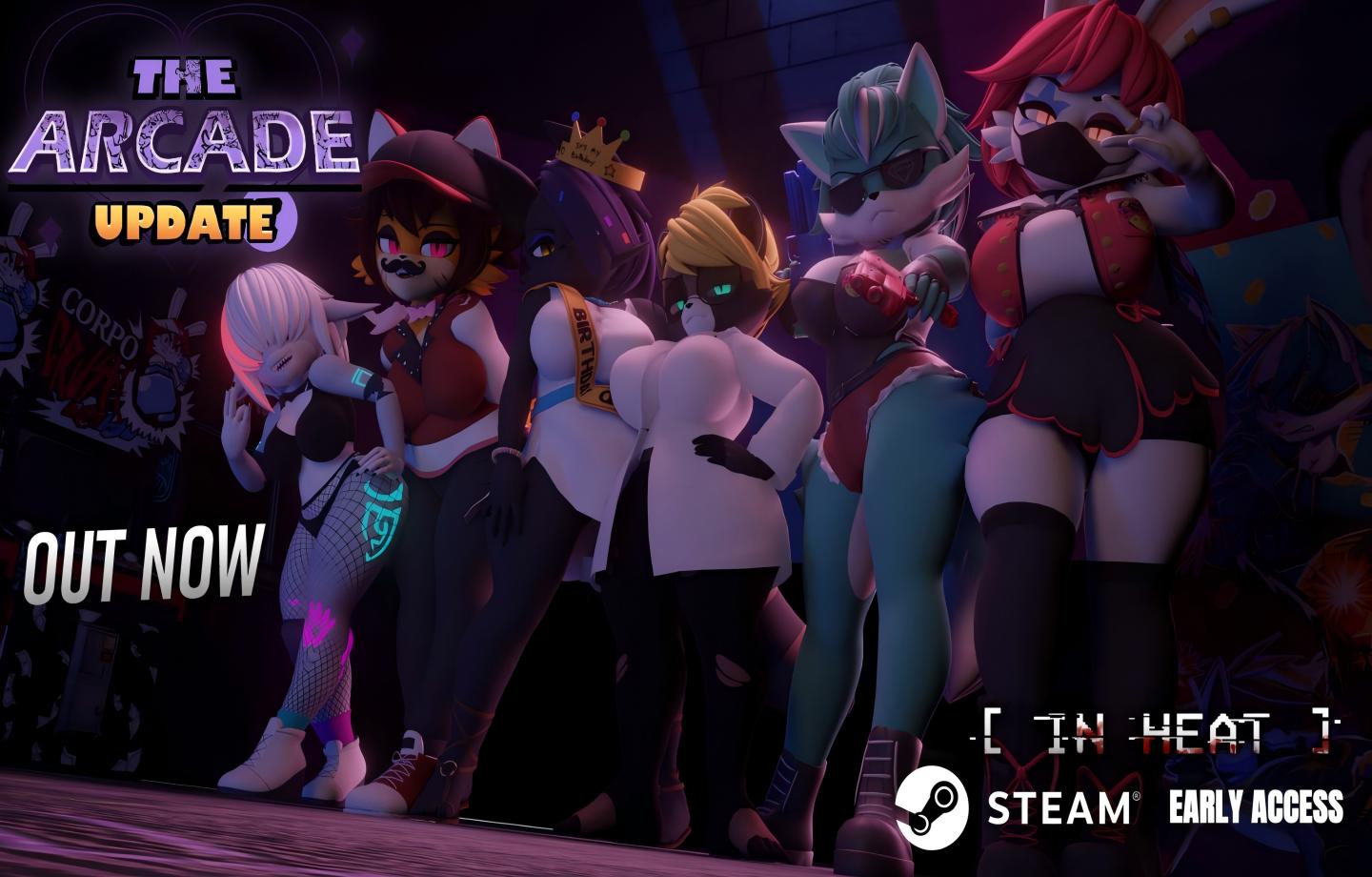 【PC/SLG/Steam】热恋：色欲之夜 In Heat: Lustful Nights Ver0.4.0.8.1 官方中文版 【官中/福瑞/动态/3D/步兵】【3G】