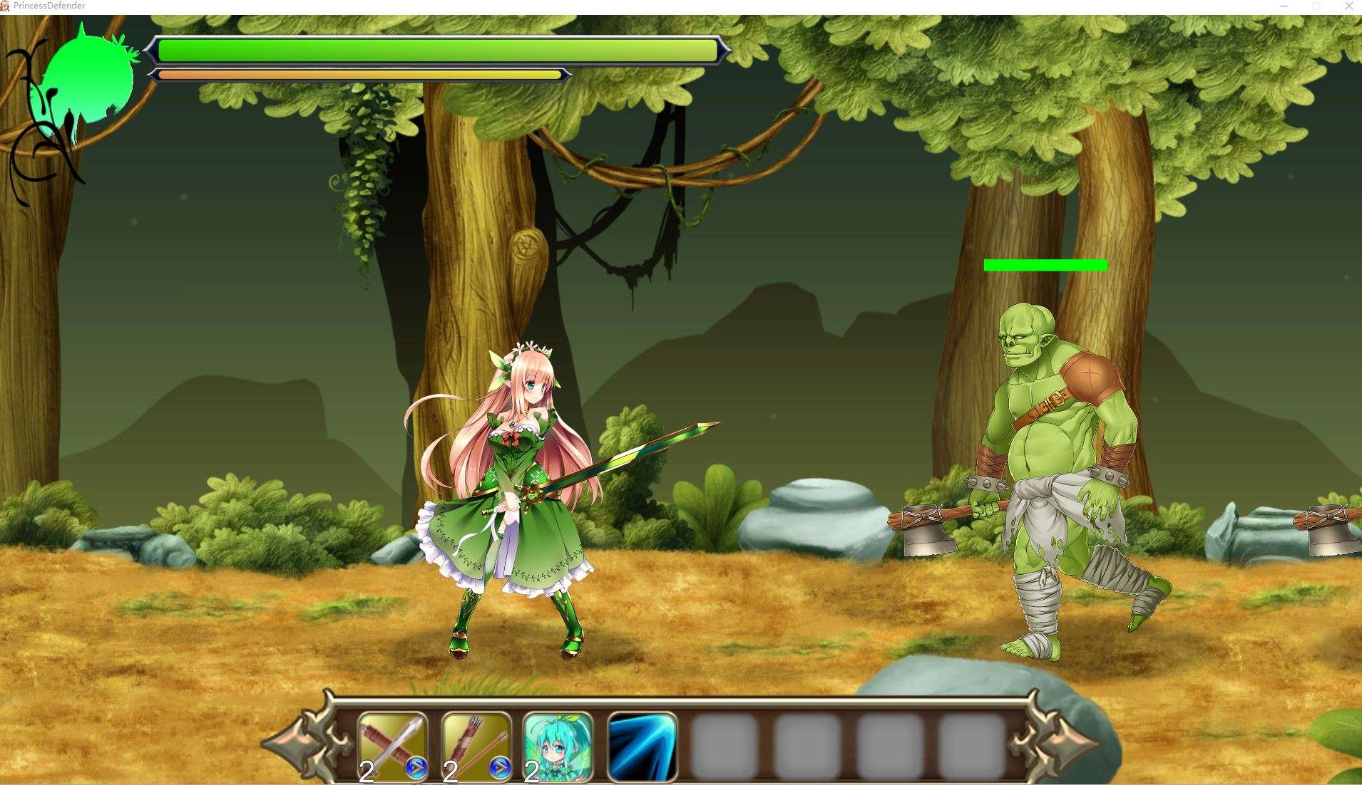 【PC/2D/ACT/汉化】PrincessDefender 精灵姬物语 V1.01 精翻汉化版 [1.6G]