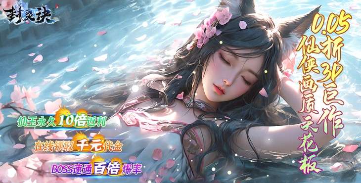 【11-04 10:00 火爆新服】封灵诀（0.05十倍返利免单版）I 武侠放置 I 安卓+IOS 【整合兑换码】