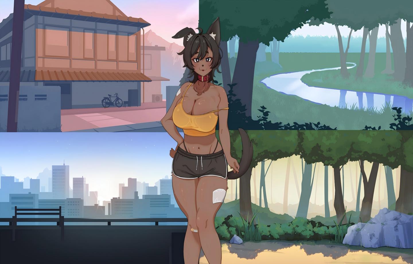 【PC/互动SLG】 与乡下神秘姐姐的爱！！~与犬型兽人的故事~ 田舎で謎のお姉さんとエッチ三昧!! ～童貞ショタと犬系獣人のお話～ Ver1.0 官方中文版 【官中/动态】【500M】